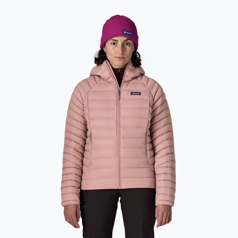 Moteriška pūsta striukė Patagonia Down Sweater Hoody moonrise taupe
