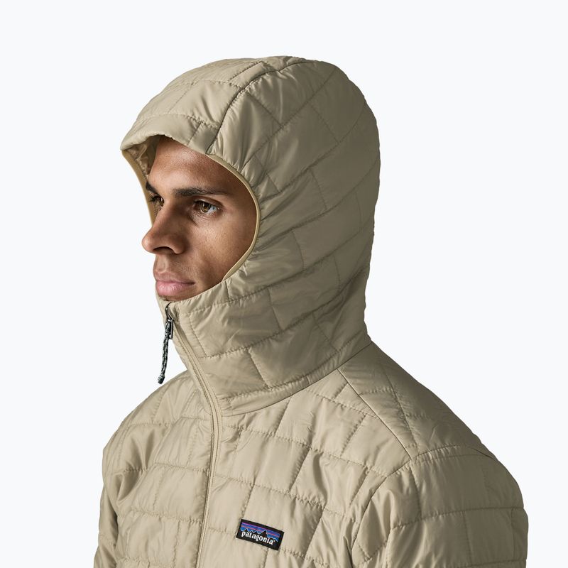 Vyriška pašiltinta striukė Patagonia Nano Puff Hoody weathered stone 4