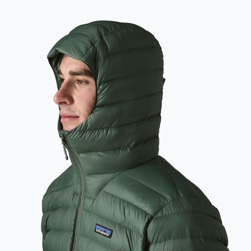 Vyriška pūsta striukė Patagonia Down Sweater Hoody treeline green 4