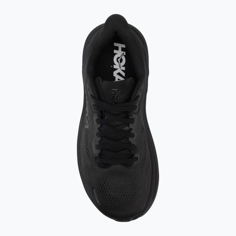 Moteriškas bėgimo džemperis HOKA Clifton 11 Wide black/black 5