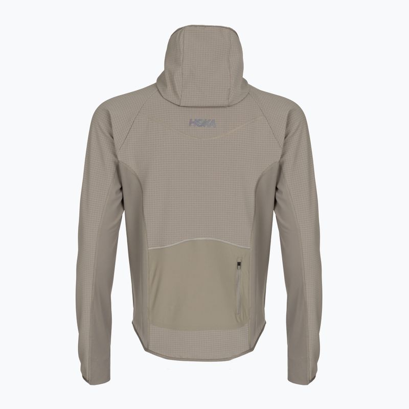Vyriška bėgimo striukė HOKA Sky Glow Half Zip pebble grey 2