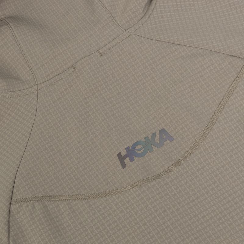 Vyriška bėgimo striukė HOKA Sky Glow Half Zip pebble grey 4