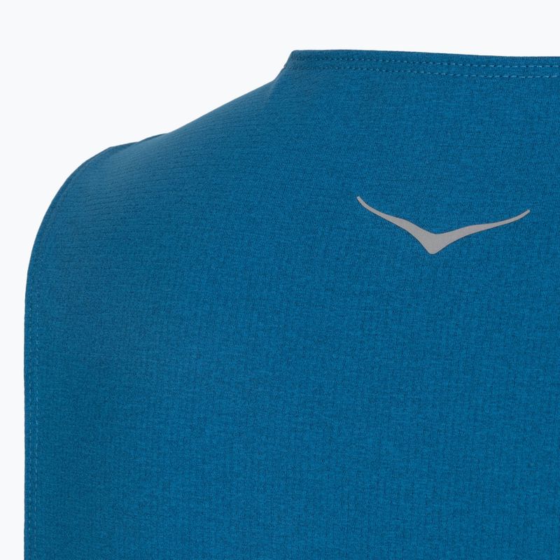 Vyriški bėgimo marškinėliai HOKA EveryRun Tank night glow blue 4