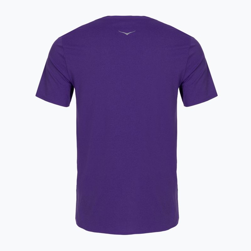 Vyriški bėgimo marškinėliai HOKA EveryRun Short Sleeve cosmic purple 2