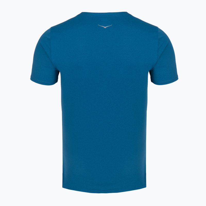Vyriški bėgimo marškinėliai HOKA EveryRun Short Sleeve night glow blue 2