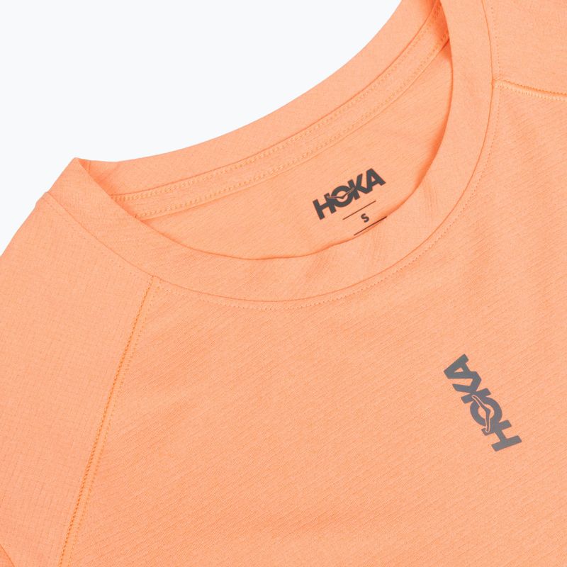 Moteriški bėgimo marškinėliai HOKA EveryRun Short Sleeve sunstone 3