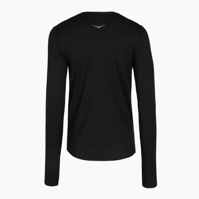 Moteriški bėgimo marškinėliai su ilgomis rankovėmis  HOKA EveryRun Long Sleeve black 2