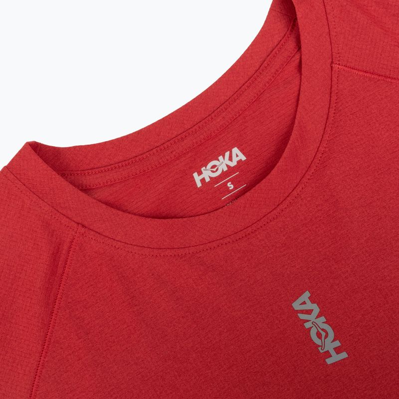 Moteriški bėgimo marškinėliai su ilgomis rankovėmis  HOKA EveryRun Long Sleeve red agate 3