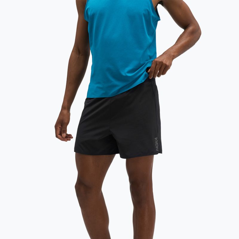 Vyriški bėgimo šortai HOKA Glide Short 5" Brief black