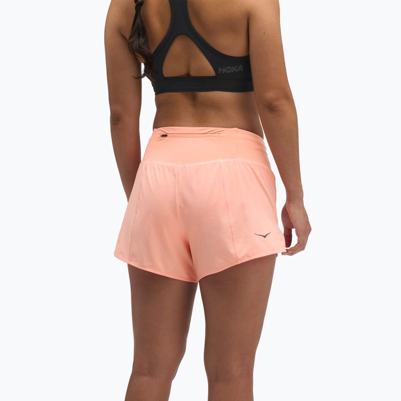 Moteriški bėgimo šortai HOKA Glide Short 3.5" Brief sunstone 3