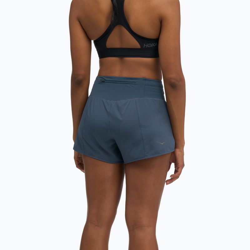 Moteriški bėgimo šortai HOKA Glide Short 3.5" Brief varsity navy 3