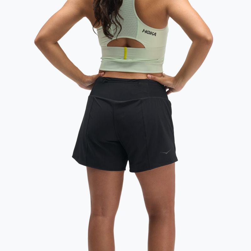 Moteriški bėgimo šortai HOKA Glide Short 5" 2in1 black 3
