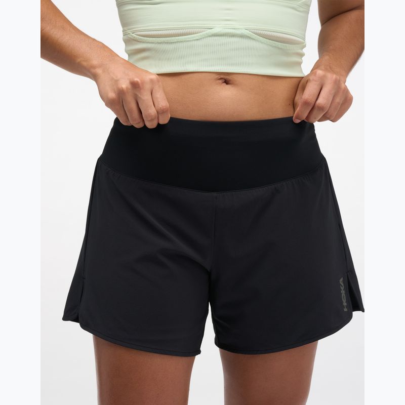 Moteriški bėgimo šortai HOKA Glide Short 5" 2in1 black 4