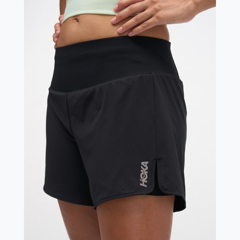 Moteriški bėgimo šortai HOKA Glide Short 5" 2in1 black 5