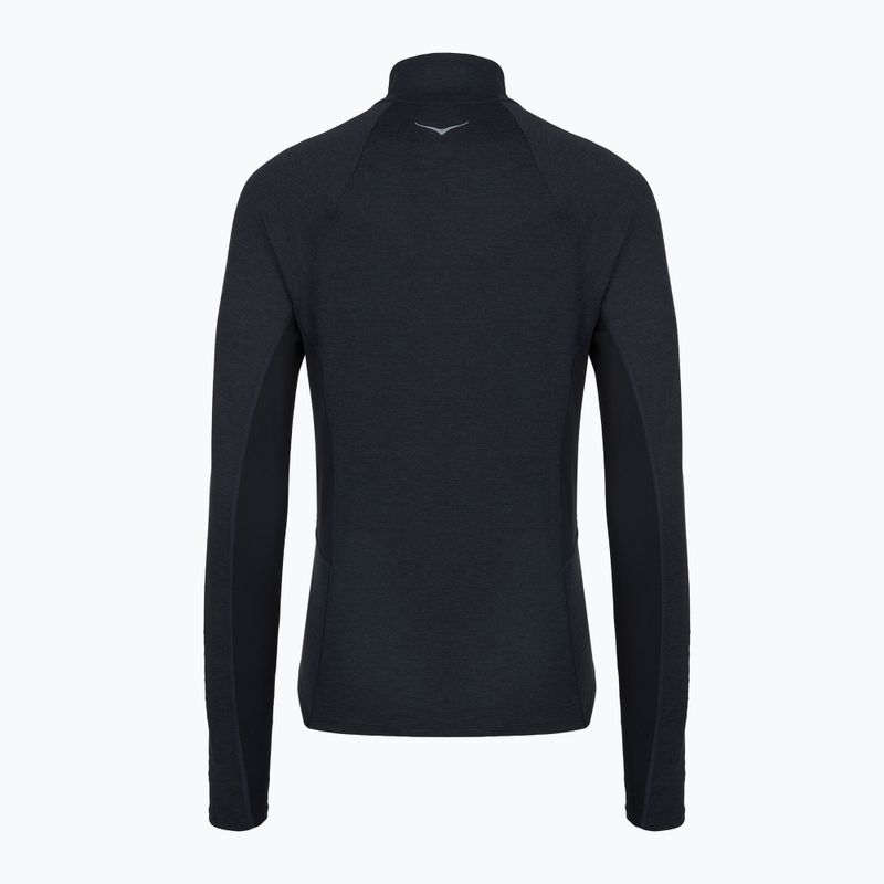 Moteriškas bėgimo džemperis HOKA Skyform Half Zip black heather 2