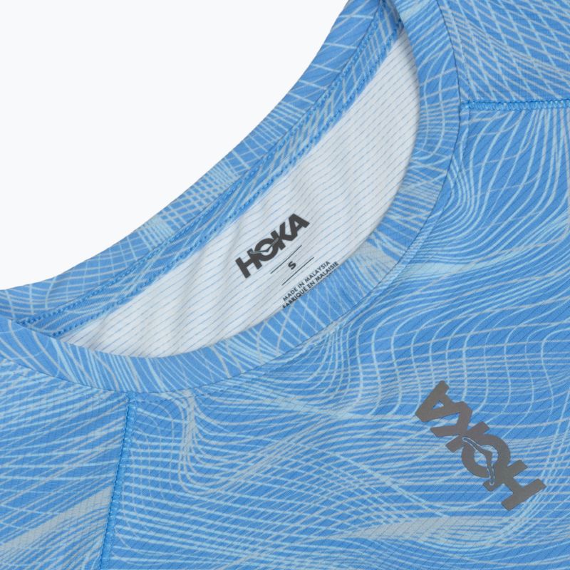 Vyriški bėgimo marškinėliai HOKA EveryRun CLF PRT mineral blue 3