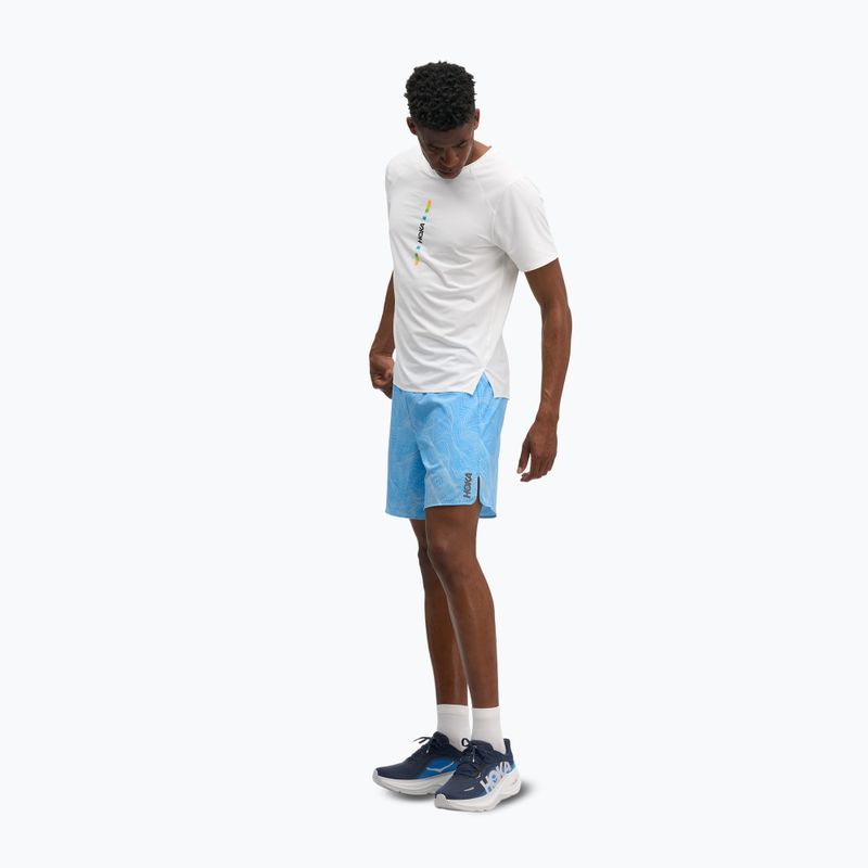 Vyriški bėgimo šortai HOKA Glide Short 7" CLF PRT mineral blue 2