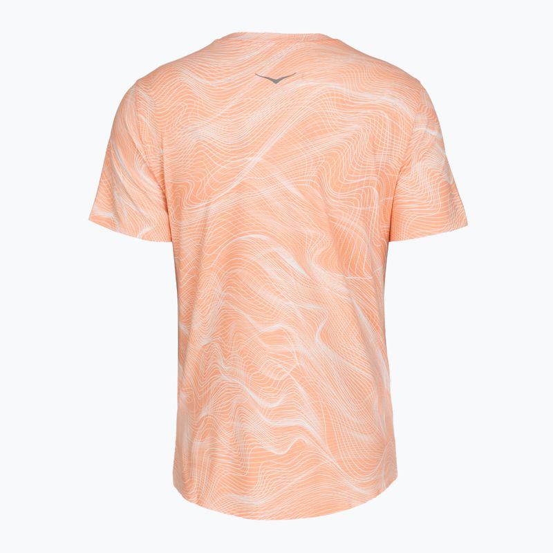 Moteriški bėgimo marškinėliai HOKA EveryRun CLF PRT sunstone print 2