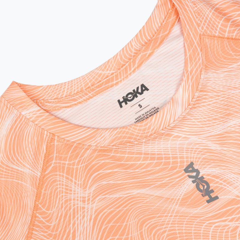 Moteriški bėgimo marškinėliai HOKA EveryRun CLF PRT sunstone print 3