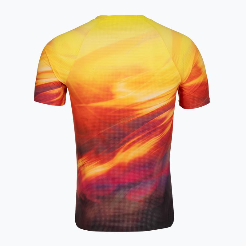 Vyriški bėgimo marškinėliai HOKA Race Day Short Sleeve TR PRT hoka citrus print 2