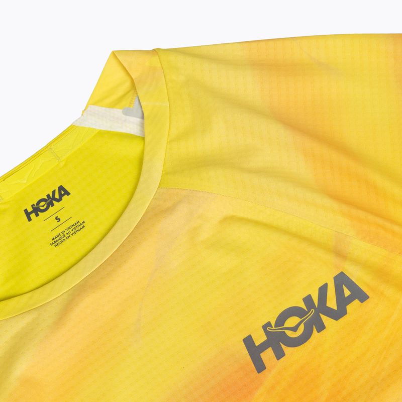 Vyriški bėgimo marškinėliai HOKA Race Day Short Sleeve TR PRT hoka citrus print 3