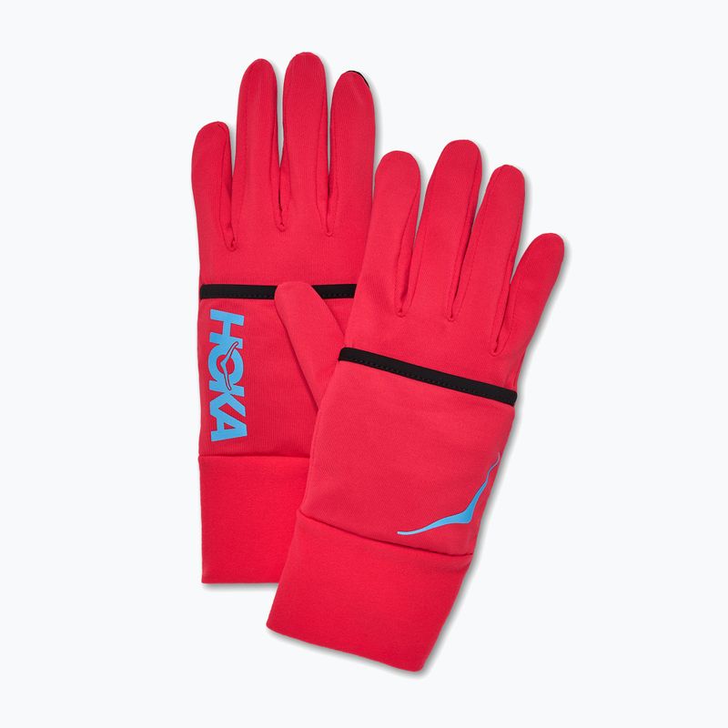 Bėgimo pirštinės HOKA Coldsnap Fleece Gloves cerise