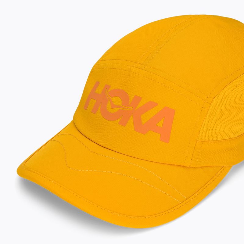 Kepurė su snapeliu HOKA Run Hat egg yolk 3