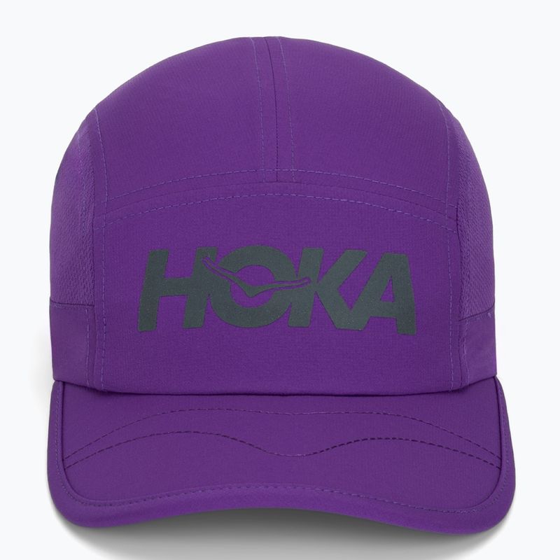 Kepurė su snapeliu HOKA Run Hat virtual violet 2