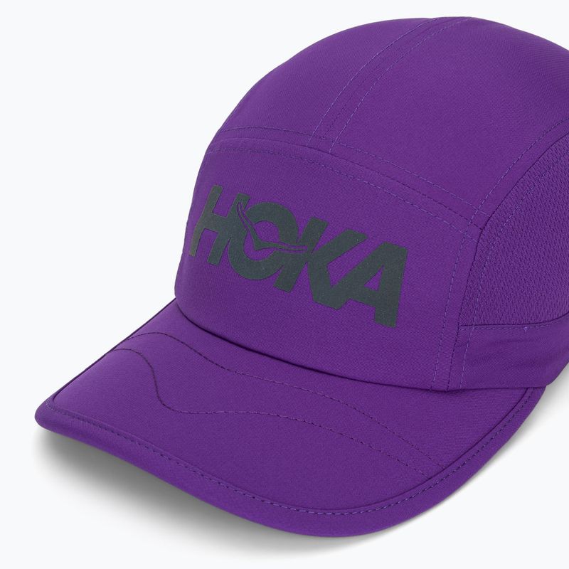 Kepurė su snapeliu HOKA Run Hat virtual violet 3