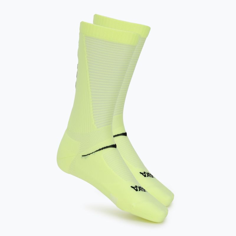 Vyriškos kojinės HOKA Race Day Crew Sock neon yuzu