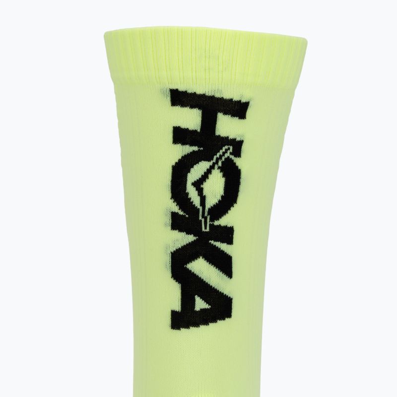 Vyriškos kojinės HOKA Race Day Crew Sock neon yuzu 3