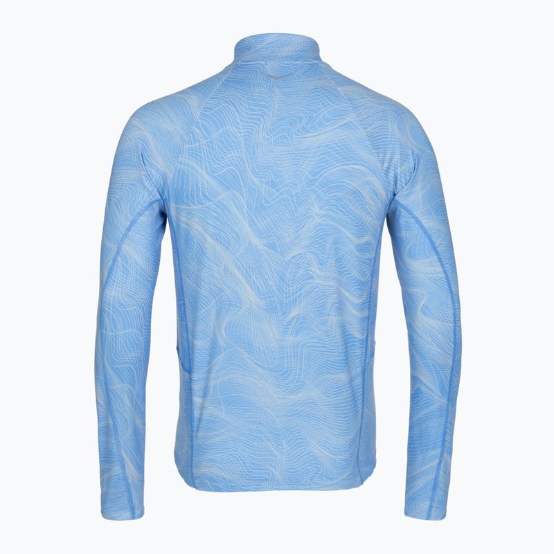 Vyriškas bėgimo džemperis HOKA Skyform Half Zip CLF PRT mineral blue 2