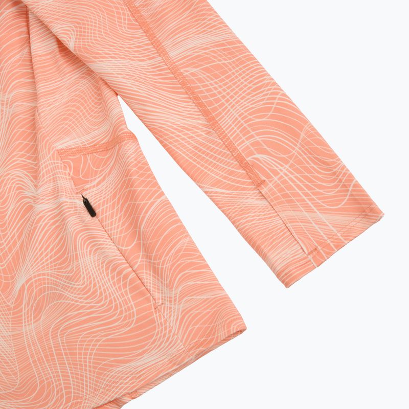 Moteriškas bėgimo džemperis HOKA Skyform Half Zip CLF PRT sunstone print 4