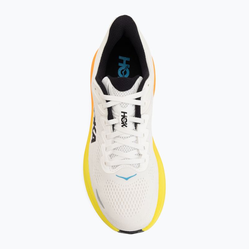 Vyriški bėgimo batai HOKA Bondi 9 white/neon tangerine 5