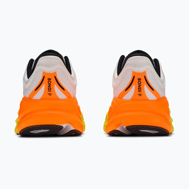 Vyriški bėgimo batai HOKA Bondi 9 white/neon tangerine 4