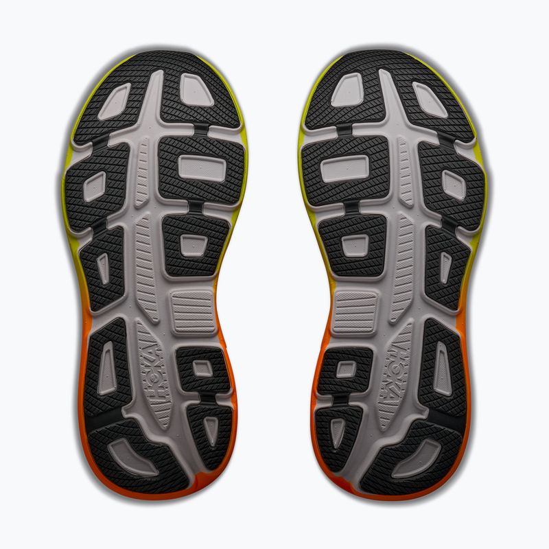 Vyriški bėgimo batai HOKA Bondi 9 white/neon tangerine 6