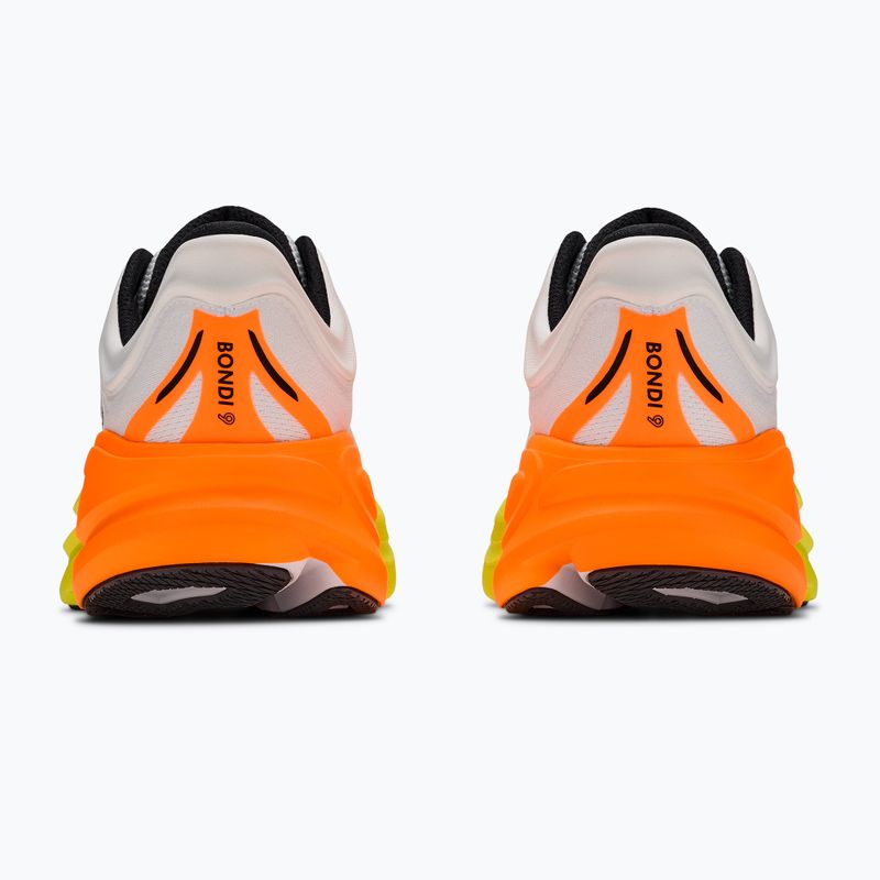 Vyriški bėgimo batai HOKA Bondi 9 Wide white/neon tangerine 4
