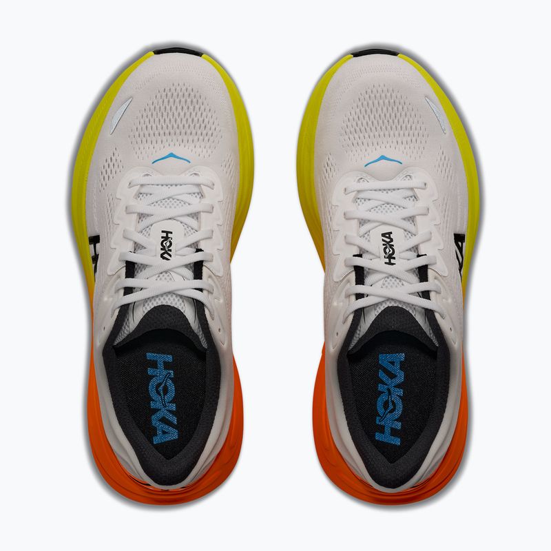 Vyriški bėgimo batai HOKA Bondi 9 Wide white/neon tangerine 5