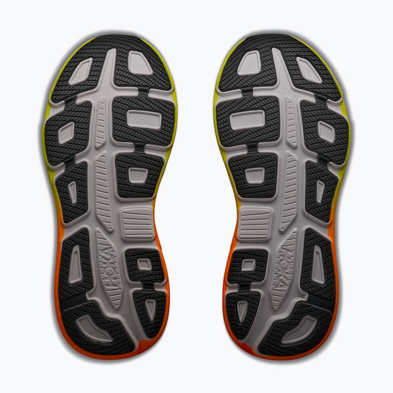 Vyriški bėgimo batai HOKA Bondi 9 Wide white/neon tangerine 6