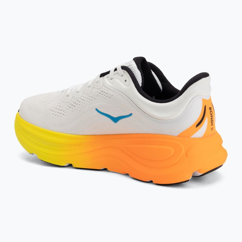 Vyriški bėgimo batai HOKA Bondi 9 Wide white/neon tangerine 3