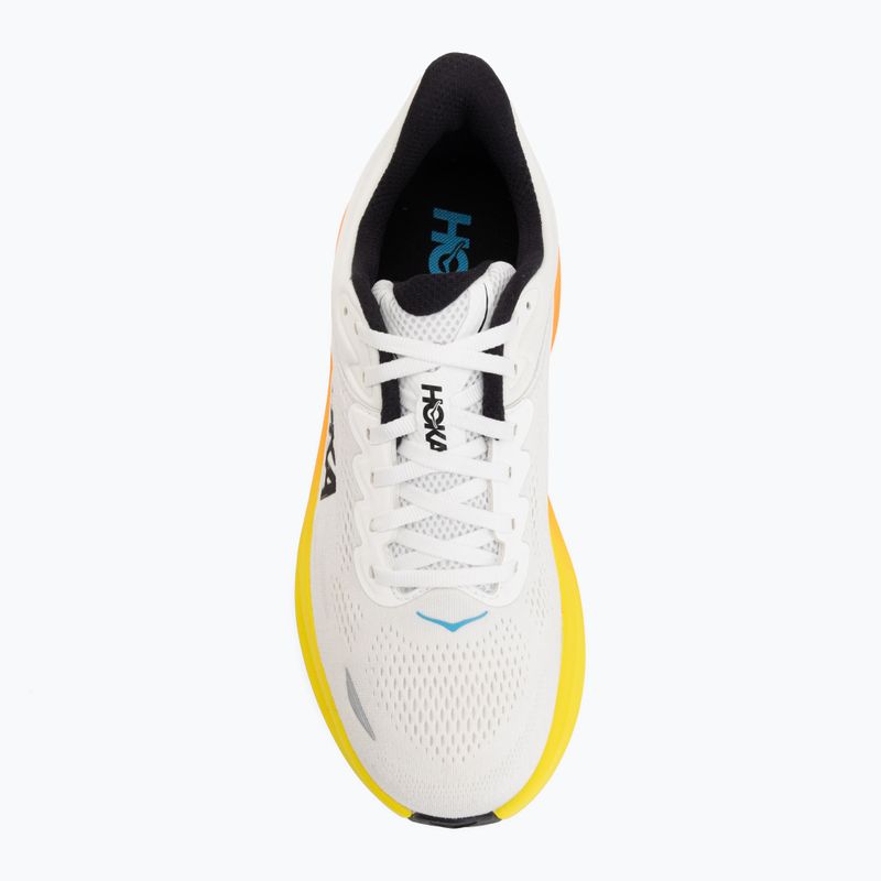 Vyriški bėgimo batai HOKA Bondi 9 Wide white/neon tangerine 5