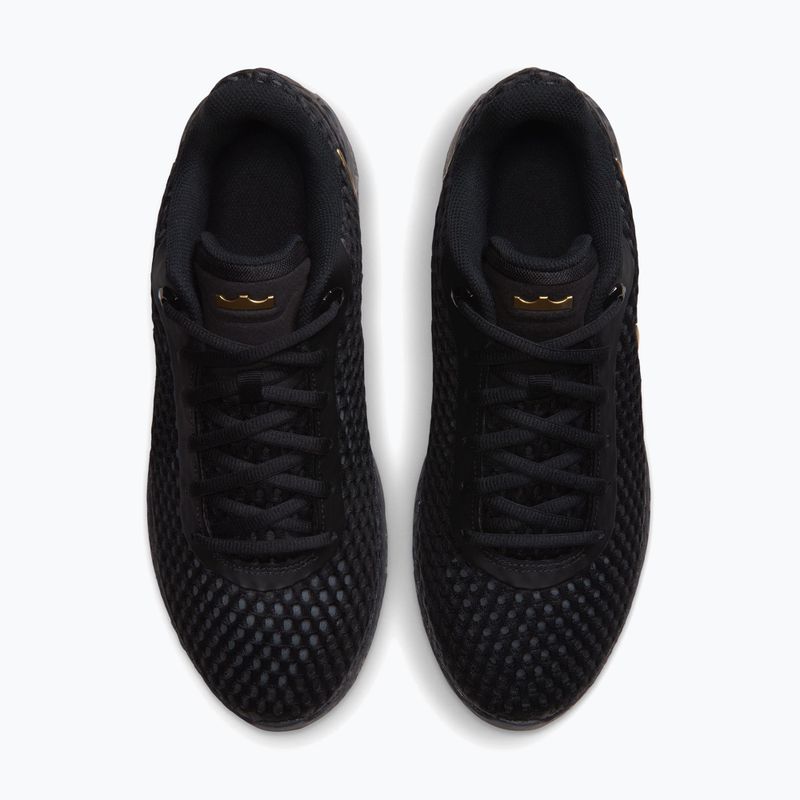 Vyriški krepšinio bateliai Nike LeBron Witness X black/black/iron grey/metallic gold 5