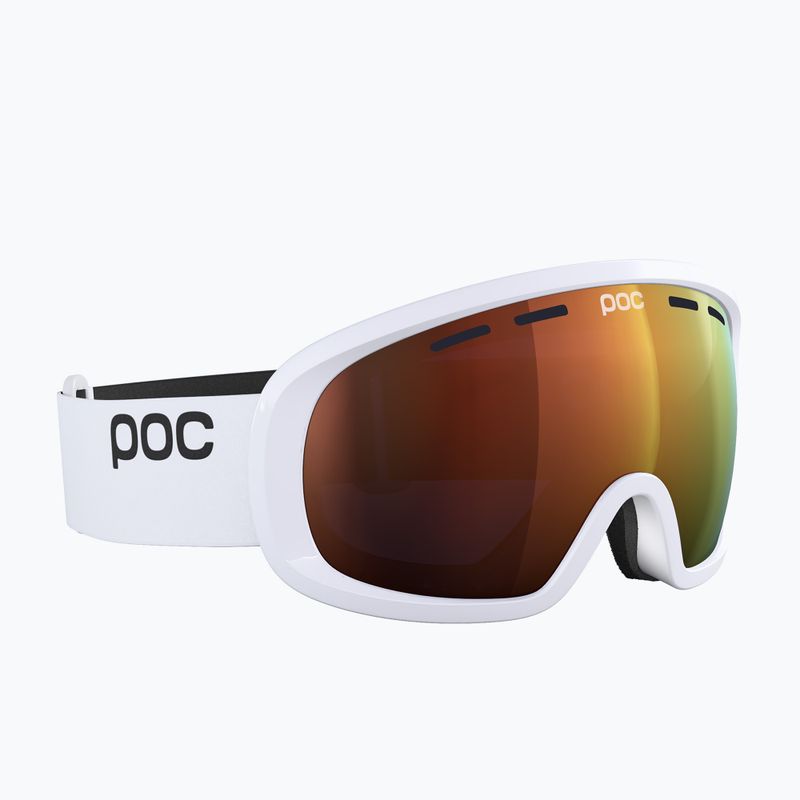 POC Fovea Mid Clarity hydrogen white/spectris orange slidinėjimo akiniai 8