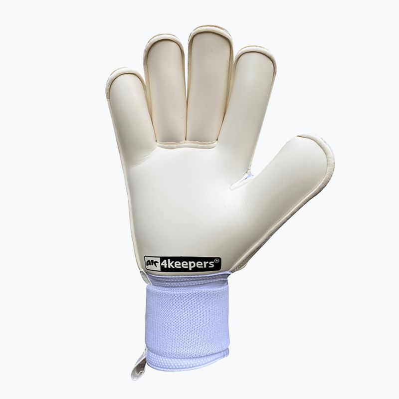 4keepers Champ Carbo V RF Strap vartininko pirštinės balta/geltona 5