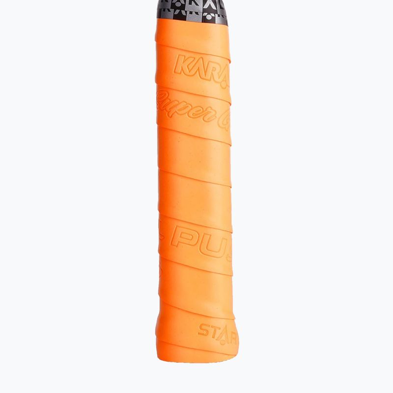 Skvošo raketės rankenos juosta Karakal Pu Super Grip orange 2