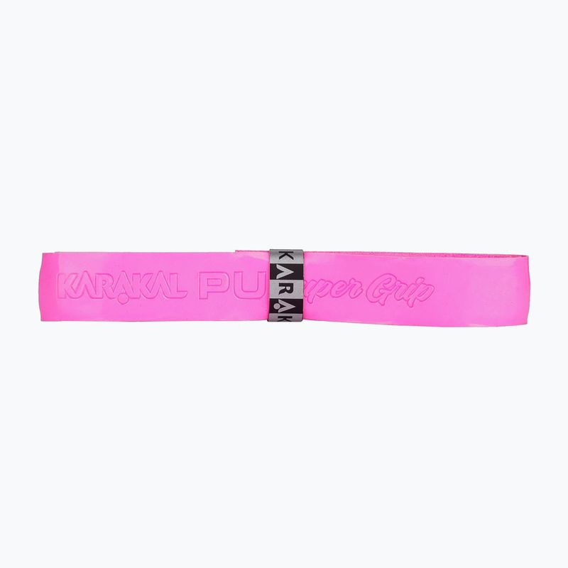 Skvošo raketės rankenos juosta Karakal Pu Super Grip pink / black