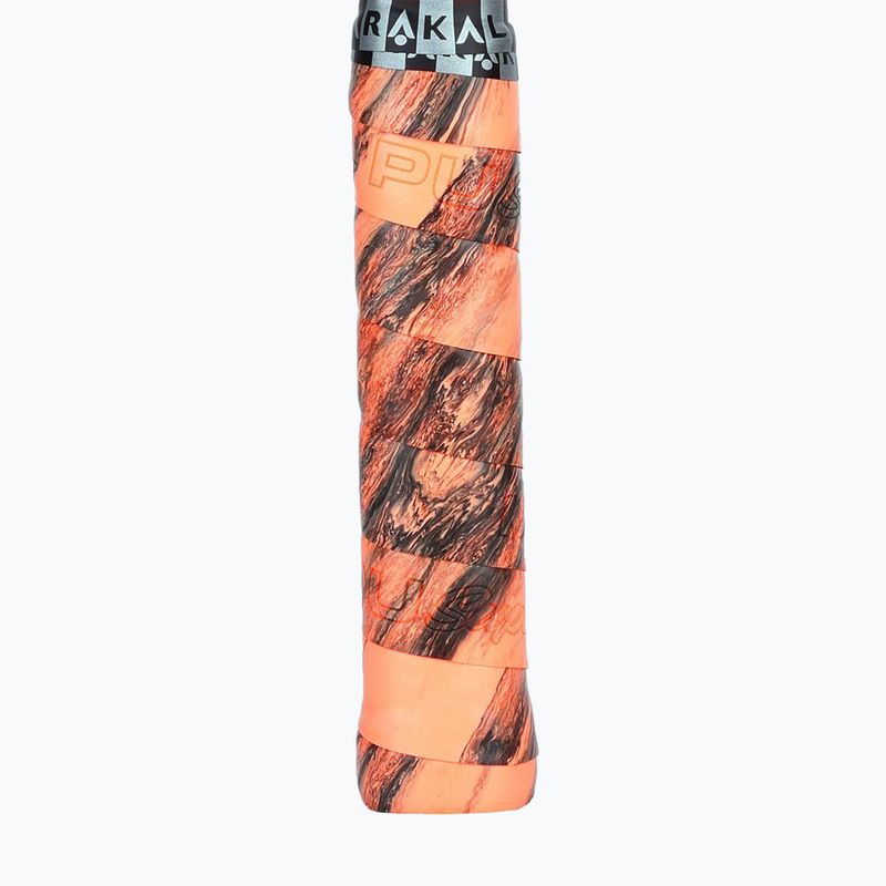 Skvošo raketės rankenos juosta Karakal Pu Super Grip Multi orange / black 2