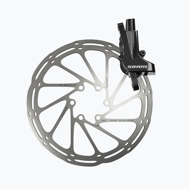 SRAM AM DB LVL T GLB R/R DIR 1800 A galiniai dviračio stabdžiai juodi 00.5018.105.001 8