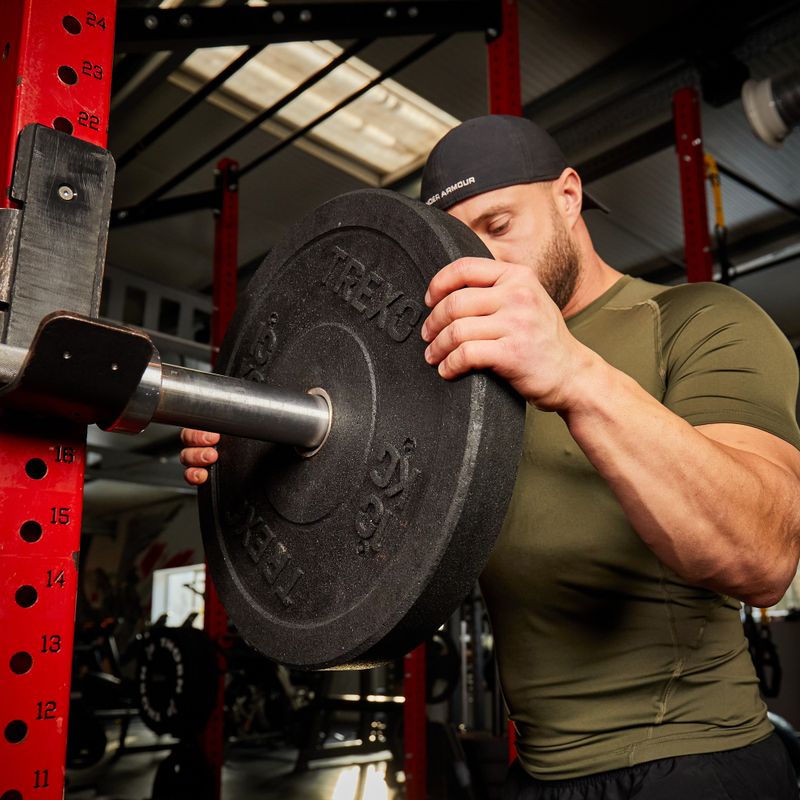 XTREXO olimpiniai svarmenys su buferiu juodi TRX-BMP010 10 kg 10