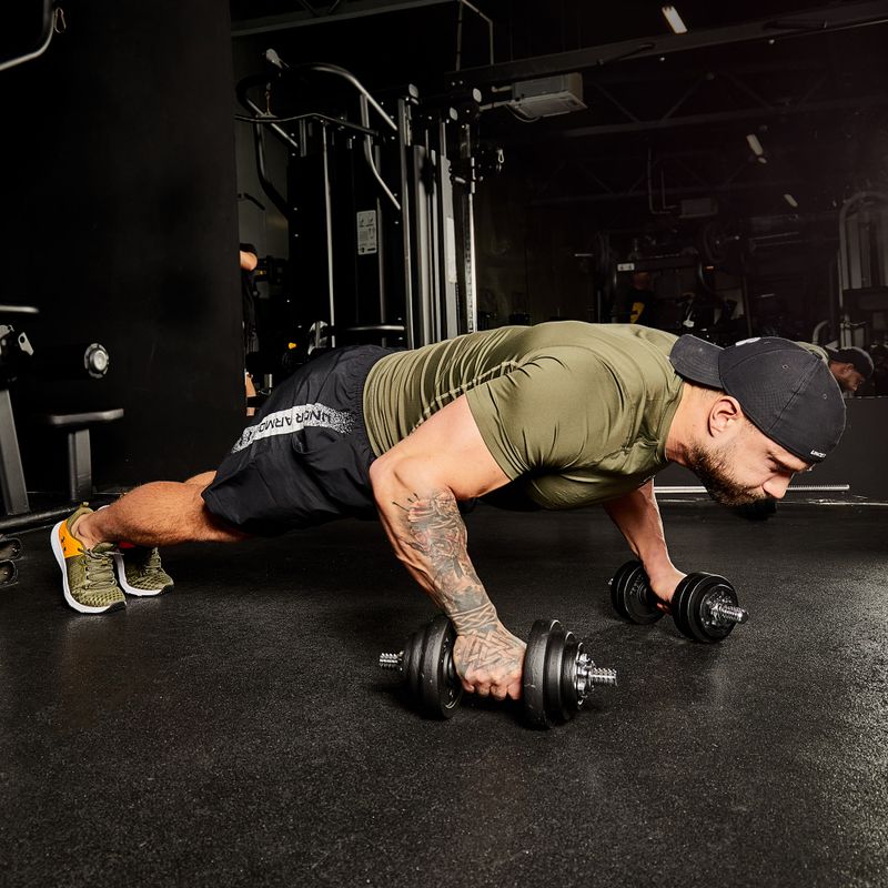 XTREXO 50 kg štangos hantelių rinkinys DK50 9